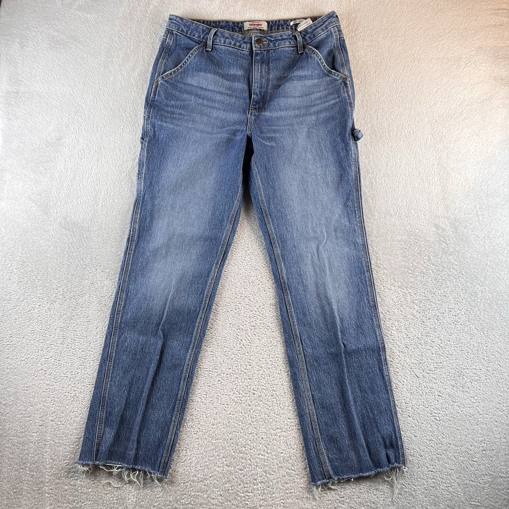 Wrangler Carpenter Jeans Womens 12 31x32 Fits 32x28 Mid Rise Loose Straight